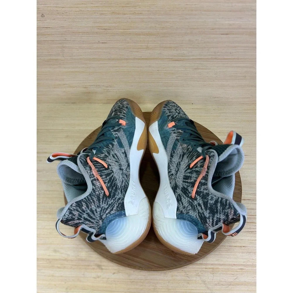 Adidas Harden Vol 6 Basketball Shoes Green Oxide Impact Orange GW6577 Mens 6.5
